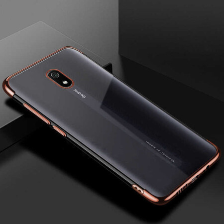 Xiaomi Redmi 8A Kılıf Zore Dört Köşeli Lazer Silikon Kapak - 7