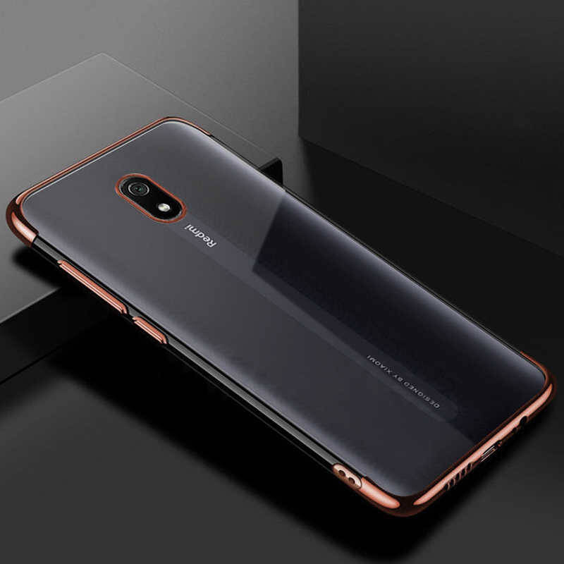 Xiaomi Redmi 8A Kılıf Zore Dört Köşeli Lazer Silikon Kapak - 7