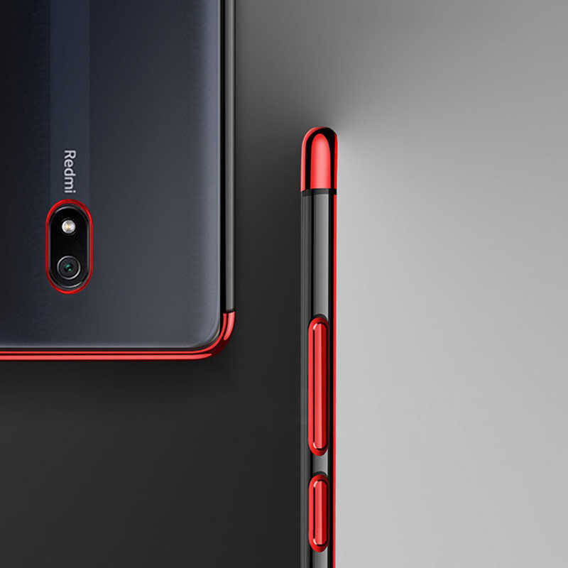 Xiaomi Redmi 8A Kılıf Zore Dört Köşeli Lazer Silikon Kapak - 9