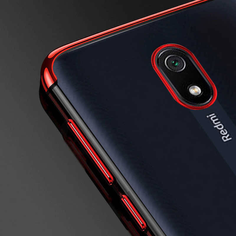 Xiaomi Redmi 8A Kılıf Zore Dört Köşeli Lazer Silikon Kapak - 11