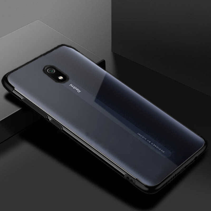 Xiaomi Redmi 8A Kılıf Zore Dört Köşeli Lazer Silikon Kapak - 6