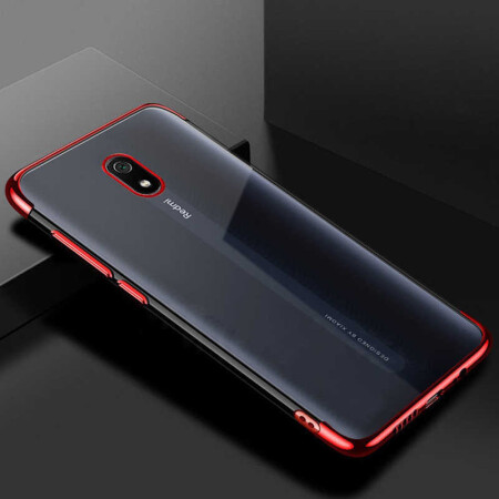 Xiaomi Redmi 8A Kılıf Zore Dört Köşeli Lazer Silikon Kapak - 4