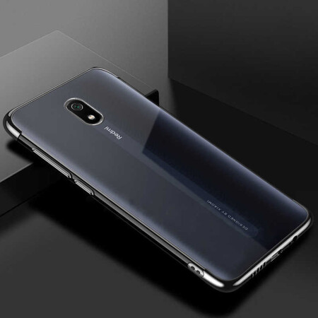 Xiaomi Redmi 8A Kılıf Zore Dört Köşeli Lazer Silikon Kapak - 1