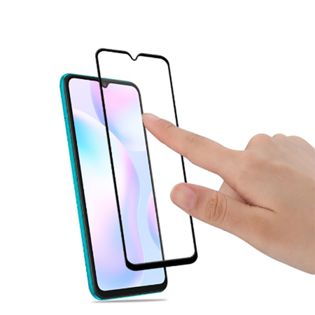 Xiaomi Redmi 9 Zore Kenarları Kırılmaya Dayanıklı Cam Ekran Koruyucu - 3