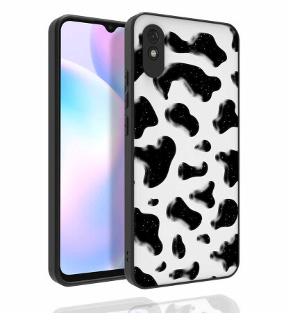 Xiaomi Redmi 9A Kılıf Desenli Kamera Korumalı Parlak Zore Nora Kapak - 5