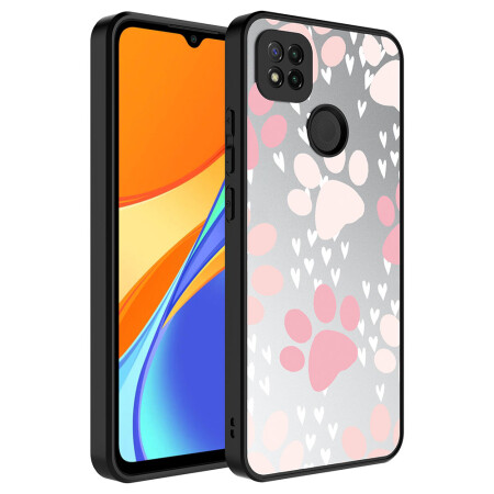 Xiaomi Redmi 9C Kılıf Aynalı Desenli Kamera Korumalı Parlak Zore Mirror Kapak - 9