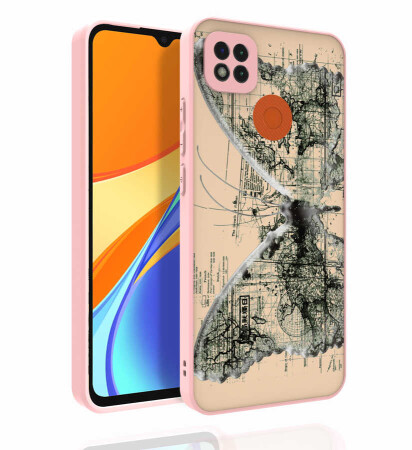 Xiaomi Redmi 9C Kılıf Desenli Kamera Korumalı Parlak Zore Nora Kapak - 3