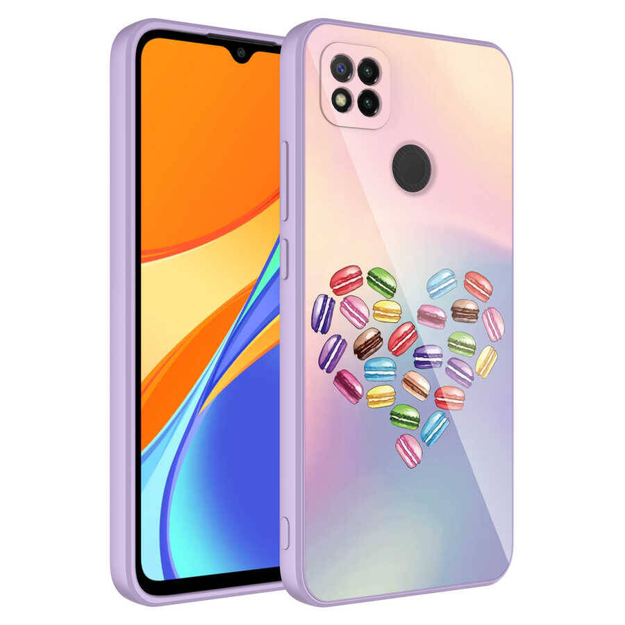 Xiaomi Redmi 9C Kılıf Kamera Korumalı Desenli Sert Silikon Zore Epoksi Kapak - 8