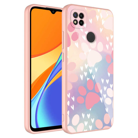 Xiaomi Redmi 9C Kılıf Kamera Korumalı Desenli Sert Silikon Zore Epoksi Kapak - 2