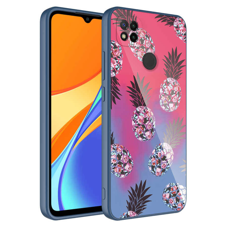 Xiaomi Redmi 9C Kılıf Kamera Korumalı Desenli Sert Silikon Zore Epoksi Kapak - 1