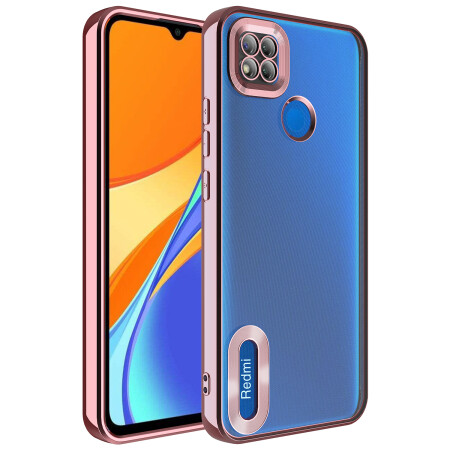 Xiaomi Redmi 9C Kılıf Kamera Korumalı Logo Gösteren Zore Omega Kapak - 17