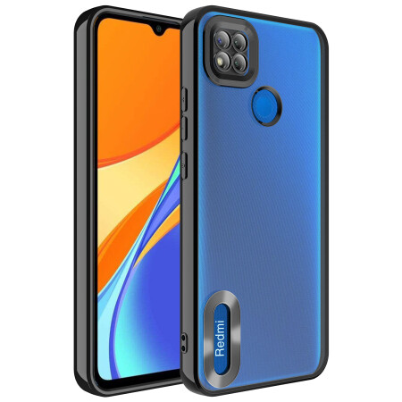 Xiaomi Redmi 9C Kılıf Kamera Korumalı Logo Gösteren Zore Omega Kapak - 16