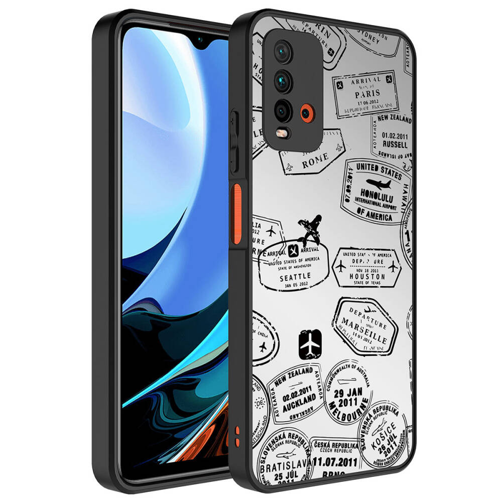 Xiaomi Redmi 9T Kılıf Aynalı Desenli Kamera Korumalı Parlak Zore Mirror Kapak - 8