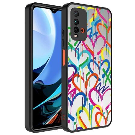 Xiaomi Redmi 9T Kılıf Aynalı Desenli Kamera Korumalı Parlak Zore Mirror Kapak - 6