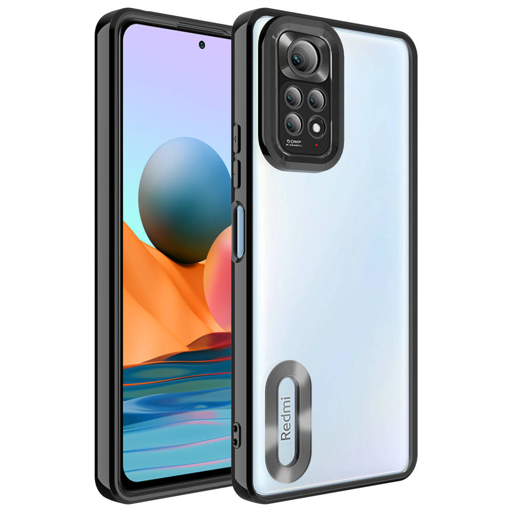 Xiaomi Redmi Note 11 Global Kılıf Kamera Korumalı Logo Gösteren Zore Omega Kapak - 24