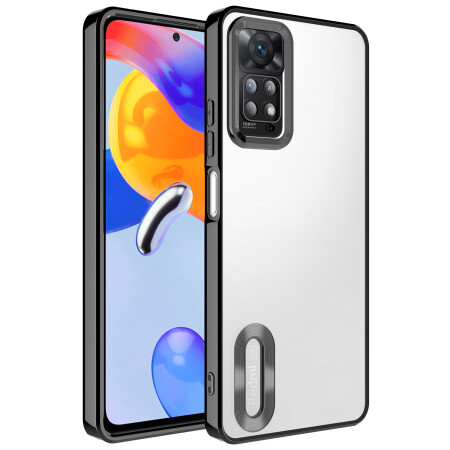 Xiaomi Redmi Note 11 Pro 5G Kılıf Kamera Korumalı Logo Gösteren Zore Omega Kapak - 8