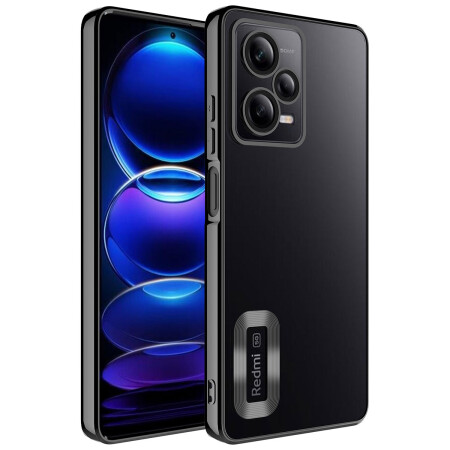 Xiaomi Redmi Note 12 Pro 5G Kılıf Kamera Korumalı Logo Gösteren Zore Omega Kapak - 20