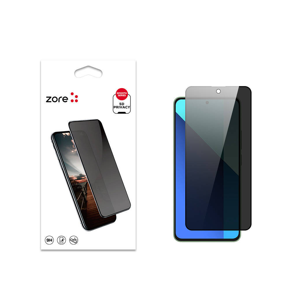 Xiaomi Redmi Note 13 4G Zore New 5D Privacy Temperli Ekran Koruyucu - 1