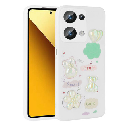 Xiaomi Redmi Note 13 Pro 4G Kılıf Kabartma Figürlü Parlak Zore Toys Silikon Kapak - 2