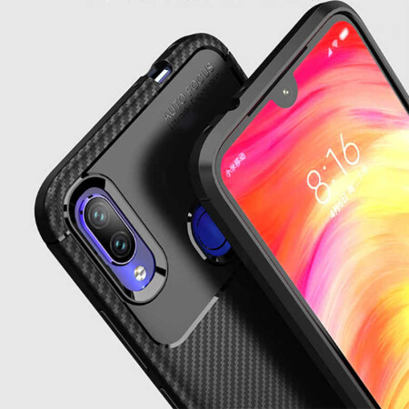 Xiaomi Redmi Note 7 Kılıf Zore Negro Silikon Kapak - 6