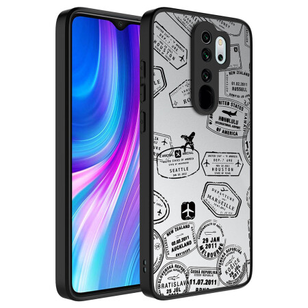 Xiaomi Redmi Note 8 Pro Kılıf Aynalı Desenli Kamera Korumalı Parlak Zore Mirror Kapak - 17