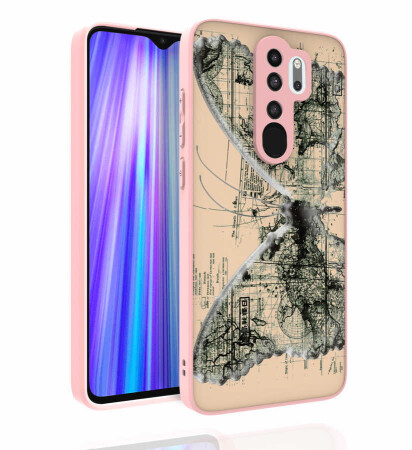 Xiaomi Redmi Note 8 Pro Kılıf Desenli Kamera Korumalı Parlak Zore Nora Kapak - 3