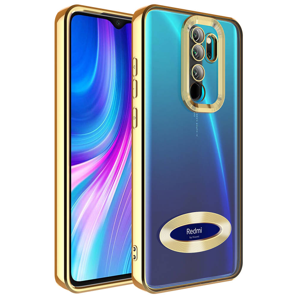 Xiaomi Redmi Note 8 Pro Kılıf Kamera Korumalı Logo Gösteren Zore Omega Kapak - 6