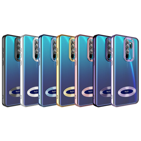 Xiaomi Redmi Note 8 Pro Kılıf Kamera Korumalı Logo Gösteren Zore Omega Kapak - 30