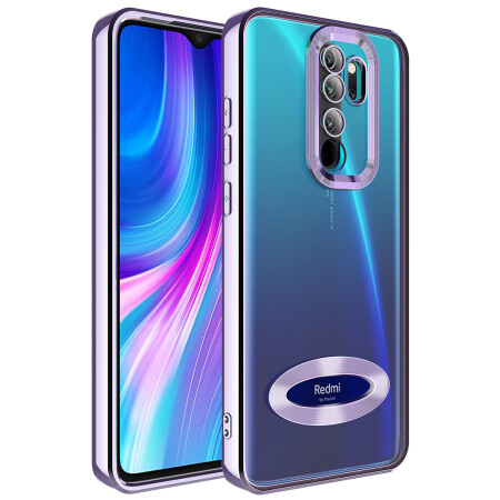 Xiaomi Redmi Note 8 Pro Kılıf Kamera Korumalı Logo Gösteren Zore Omega Kapak - 11