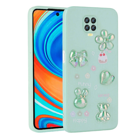 Xiaomi Redmi Note 9 Pro Kılıf Kabartma Figürlü Parlak Zore Toys Silikon Kapak - 1