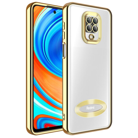 Xiaomi Redmi Note 9 Pro Kılıf Kamera Korumalı Logo Gösteren Zore Omega Kapak - 4