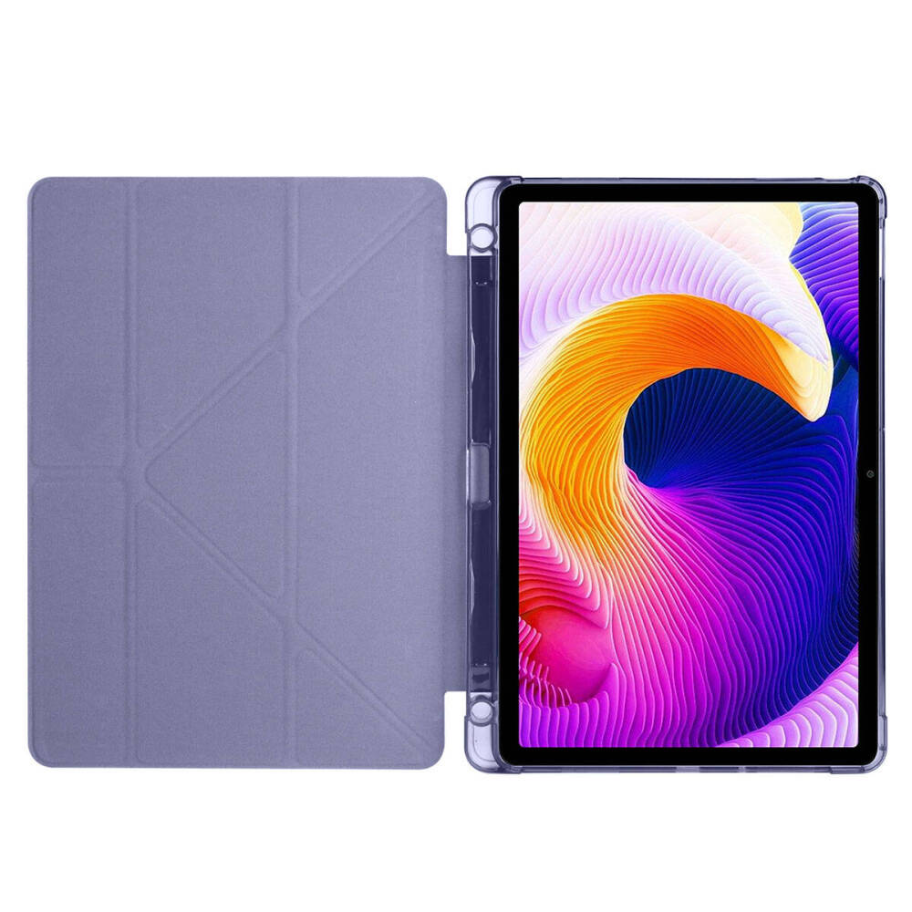 Xiaomi Redmi Pad SE Kılıf Zore Tri Folding Kalem Bölmeli Standlı Kılıf - 20