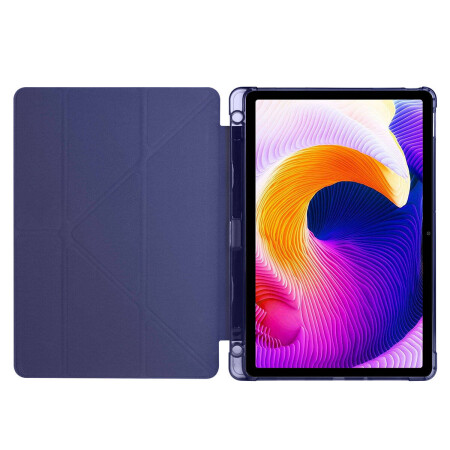 Xiaomi Redmi Pad SE Kılıf Zore Tri Folding Kalem Bölmeli Standlı Kılıf - 22