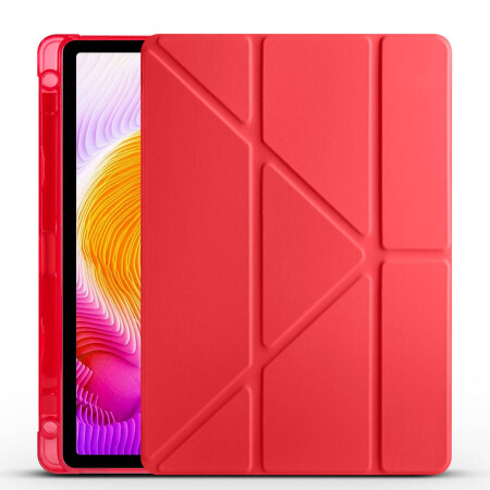 Xiaomi Redmi Pad SE Kılıf Zore Tri Folding Kalem Bölmeli Standlı Kılıf - 6