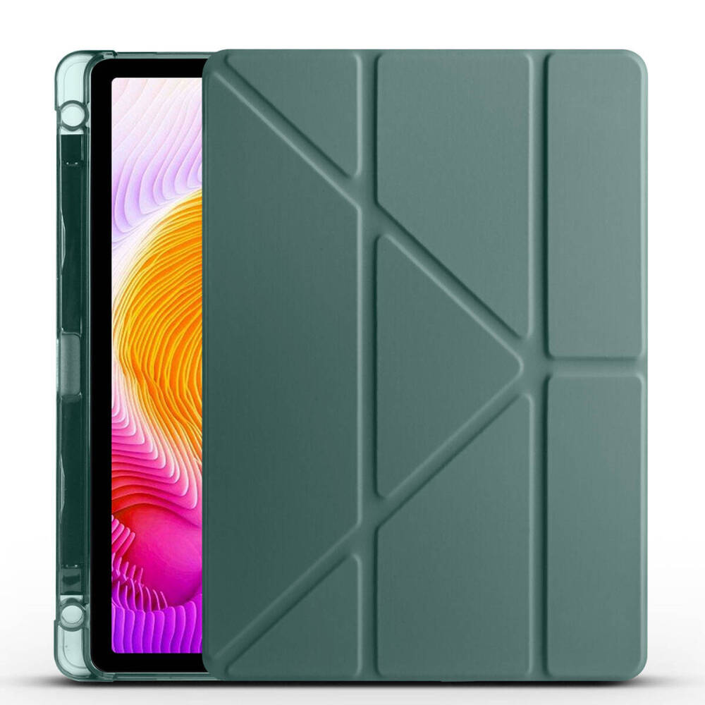 Xiaomi Redmi Pad SE Kılıf Zore Tri Folding Kalem Bölmeli Standlı Kılıf - 1