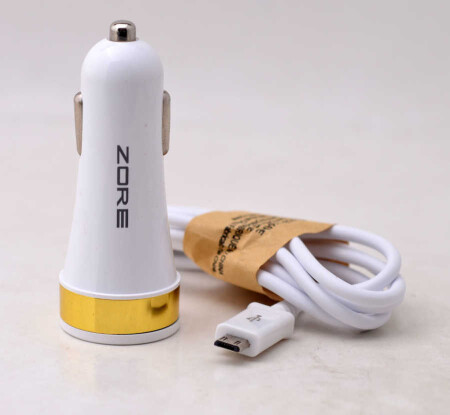 Zore 3 Usb li 2 in 1 Micro Araç Şarj Seti 3000 Mah - 5