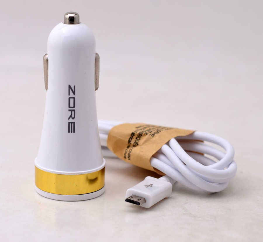 Zore 3 Usb li 2 in 1 Micro Araç Şarj Seti 3000 Mah - 5