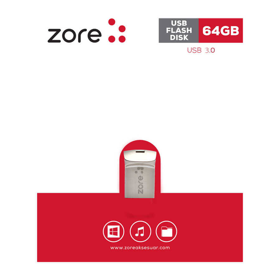 Zore 3.0 Metal Mini Flash Disk 64 GB - 1