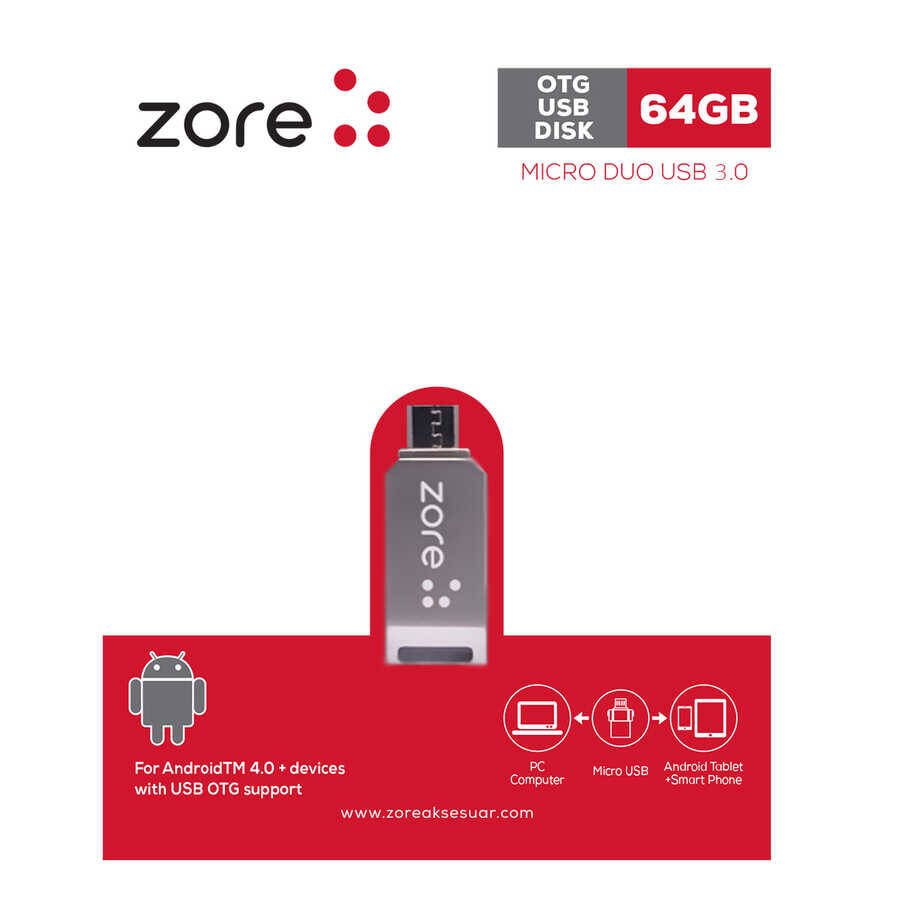 Zore 3.0 Micro Metal OTG 64 GB - 1