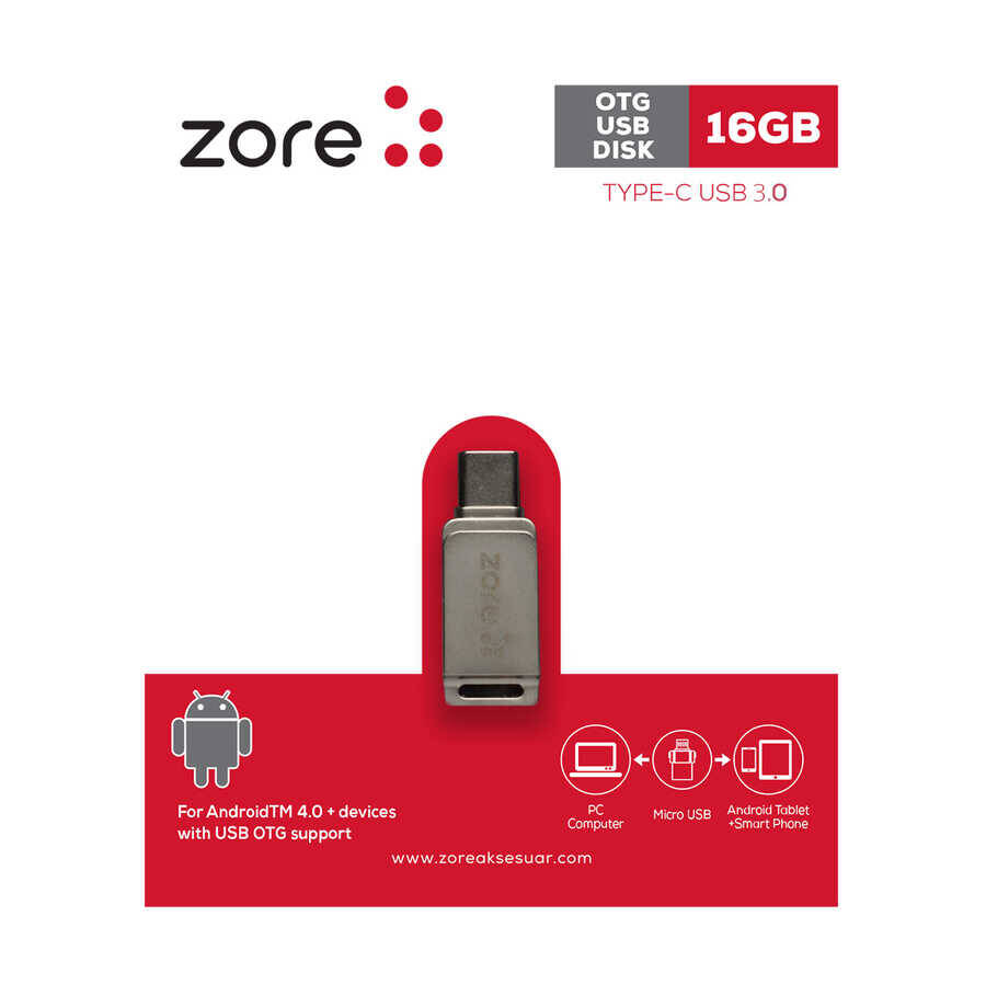 Zore 3.0 Type-C Metal OTG 16 GB - 1