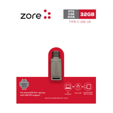 Zore 3.0 Type-C Metal OTG 32 GB - 1