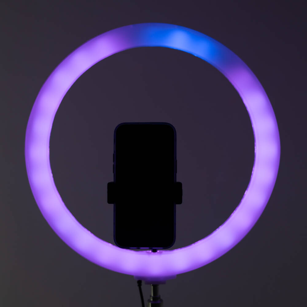 Zore 3D-36 36cm Canlı Yayın ve Ambiyans RGB Led Ring Light - 9