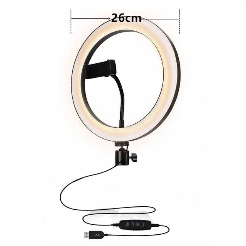 Zore CXB-260 Işıklı Telefon Tutucu Ring Light - 2