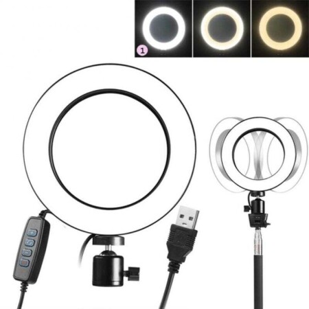 Zore CXB-260 Işıklı Telefon Tutucu Ring Light - 3