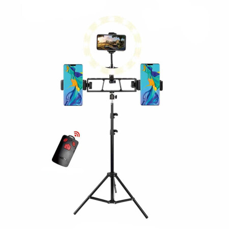 Zore DC-36 Işıklı Tripod Telefon Tutucu Ring Light - 1