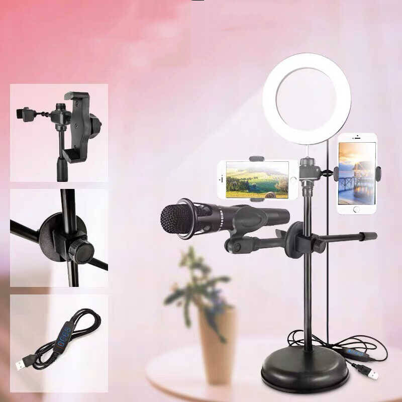 Zore Dual Big Light Işıklı Telefon Tutucu 16 cm Ring Light - 3