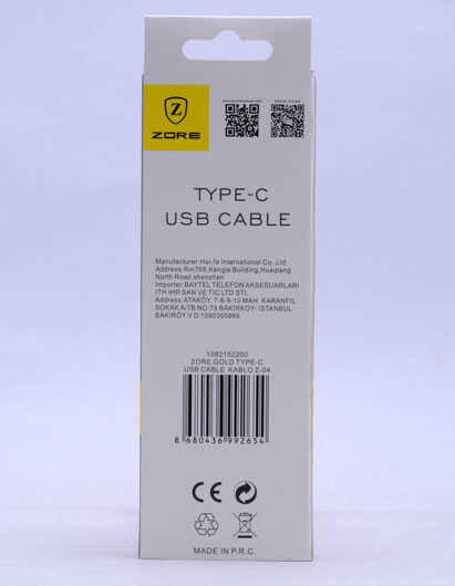 Zore Gold Type-C Usb Kablo Z-04 - 2