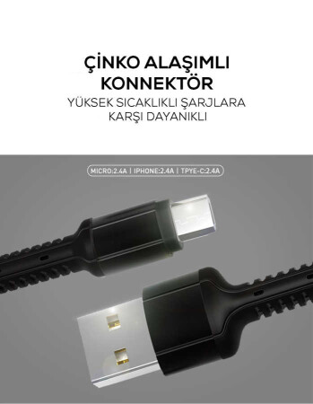 Zore LS63 Type-C Usb Kablo - 8