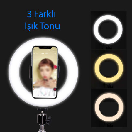 Zore M20 Işıklı Telefon Tutucu Ring Light - 4