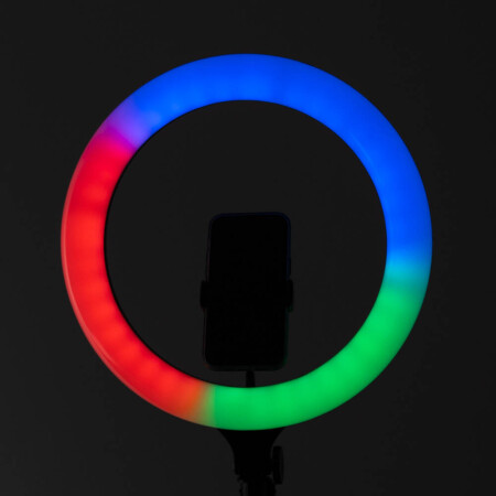 Zore MJ38 RGB 25W Ring Light Canlı Yayın 38cm USBli ve Telefon Stand - 9